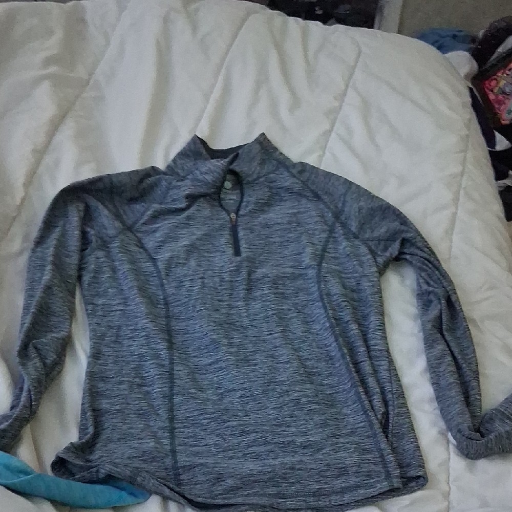 Old Navy Active Heathered Gray Pullover - image 1
